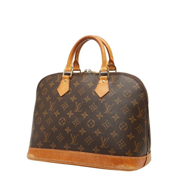 LOUIS VUITTON Brown Monogram Leather Alma PM Bag - Picture 2 of 11